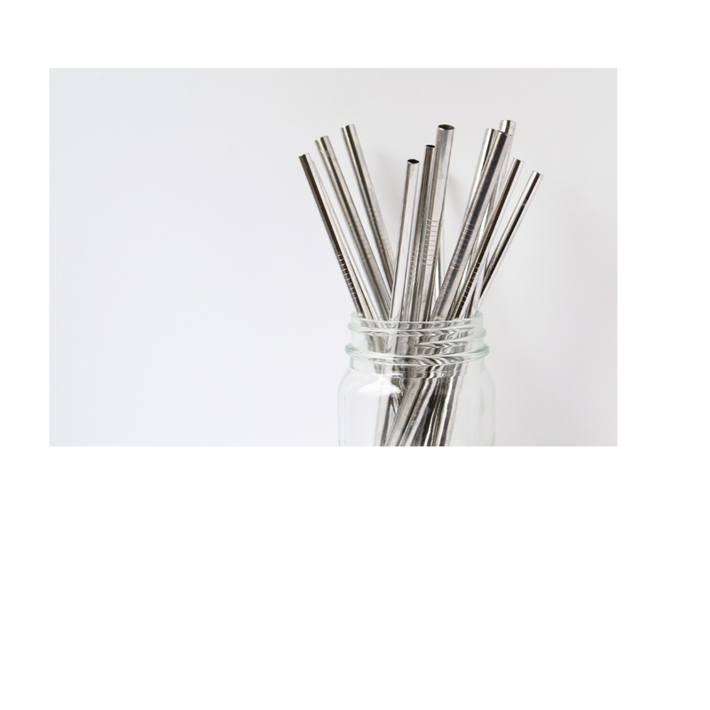 Stainless Steel Straws - Set of 2