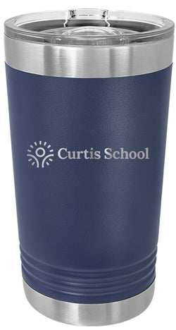 Personalized Stainless Steel Tumbler (16 oz.) - Curtis School