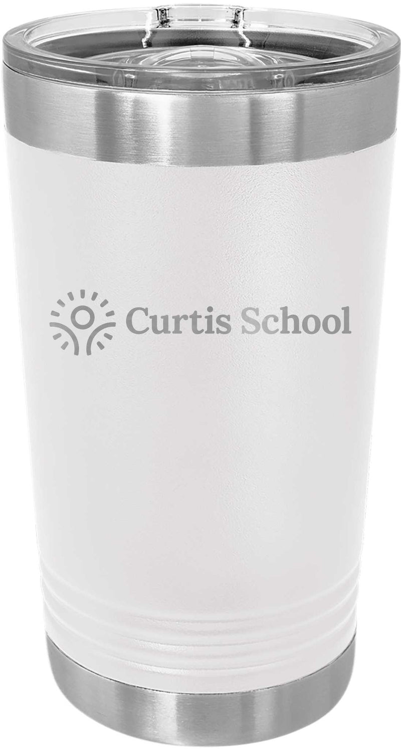 Personalized Stainless Steel Tumbler (16 oz.) - Curtis School