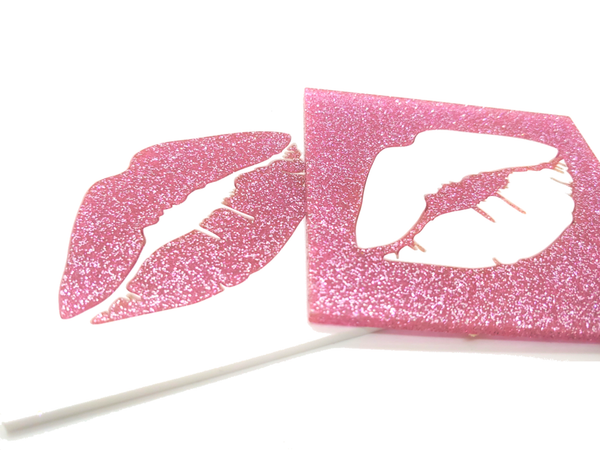 BESAME Glitter Coaster Ruby - Set of 2