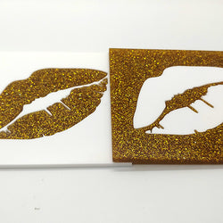 BESAME Glitter Gold Coaster - Set of 2