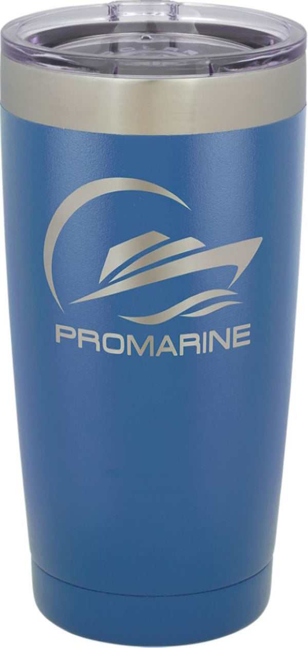 Personalized 20 oz Stainless Steel Tumbler - Royal Blue