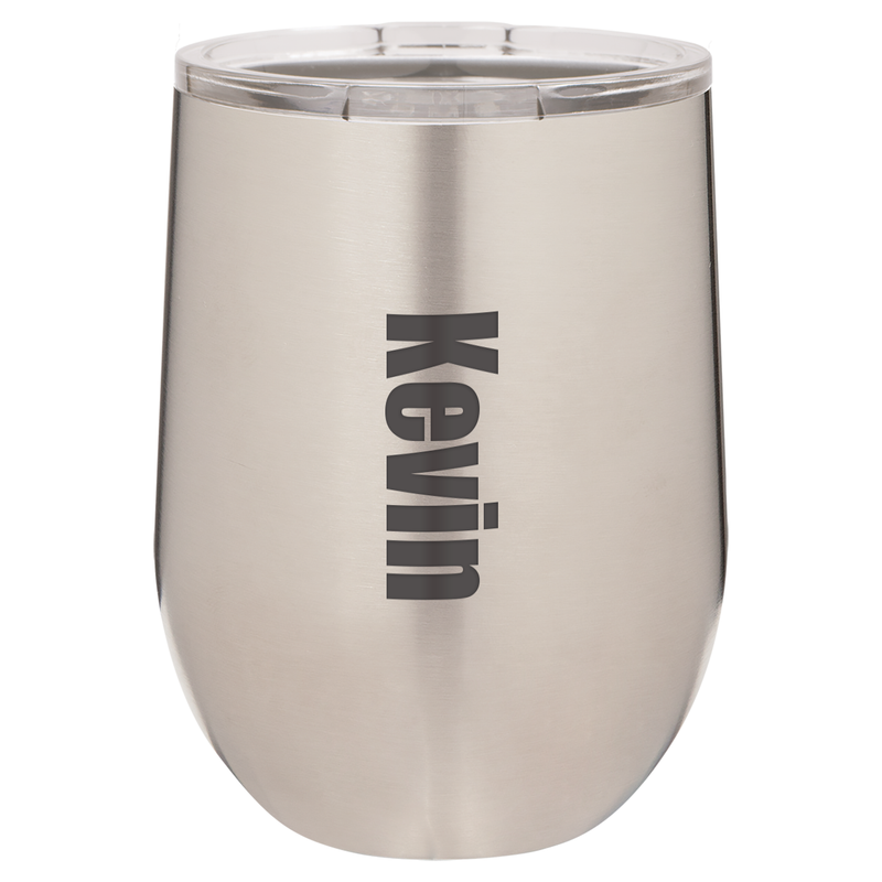 Personalized Stemless Wine Tumbler (12oz.) - Stainless Steel