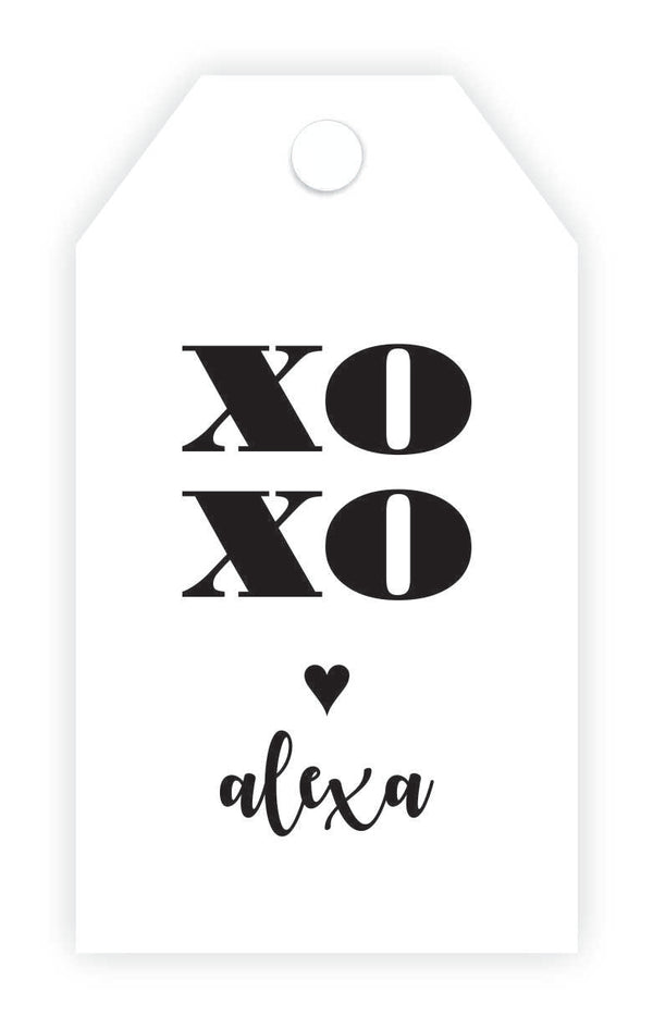 XOXO Acrylic Gift Tags - Set of 10